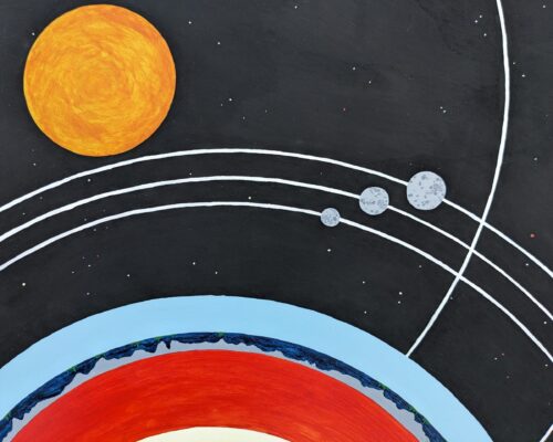 Deep Phosphene star system sun detail