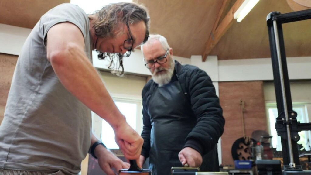 Printmaking with Hamish and Kim